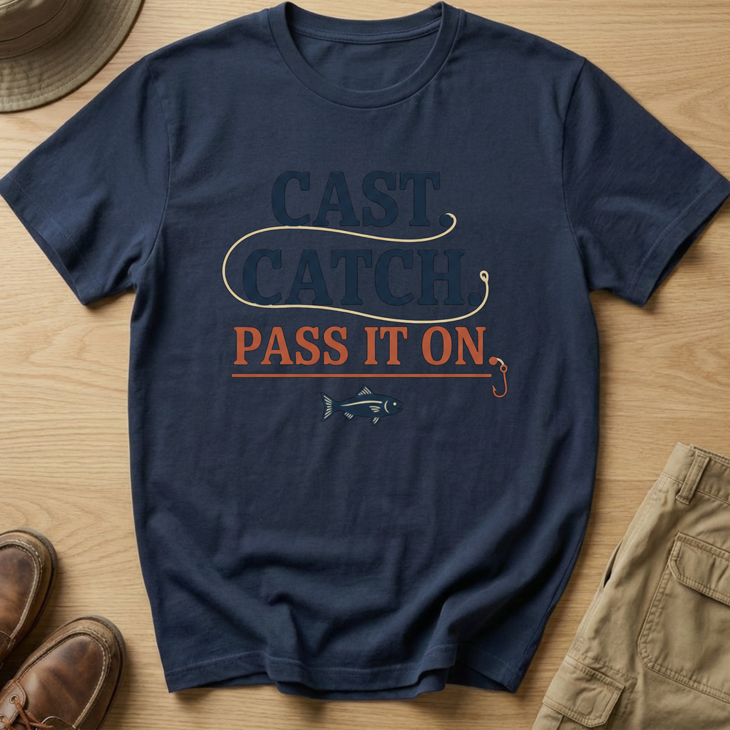 CAST, CATCH, PASS IT ON T-Shirt