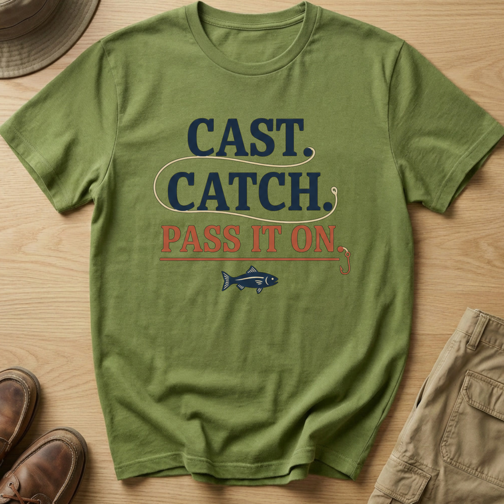 CAST, CATCH, PASS IT ON T-Shirt