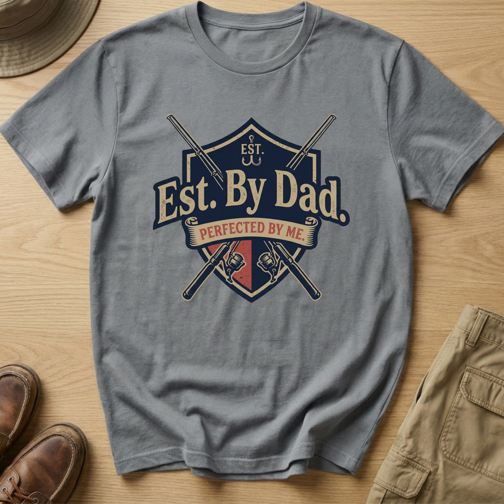 EST. BY DAD, PERFECTED BY ME T-Shirt