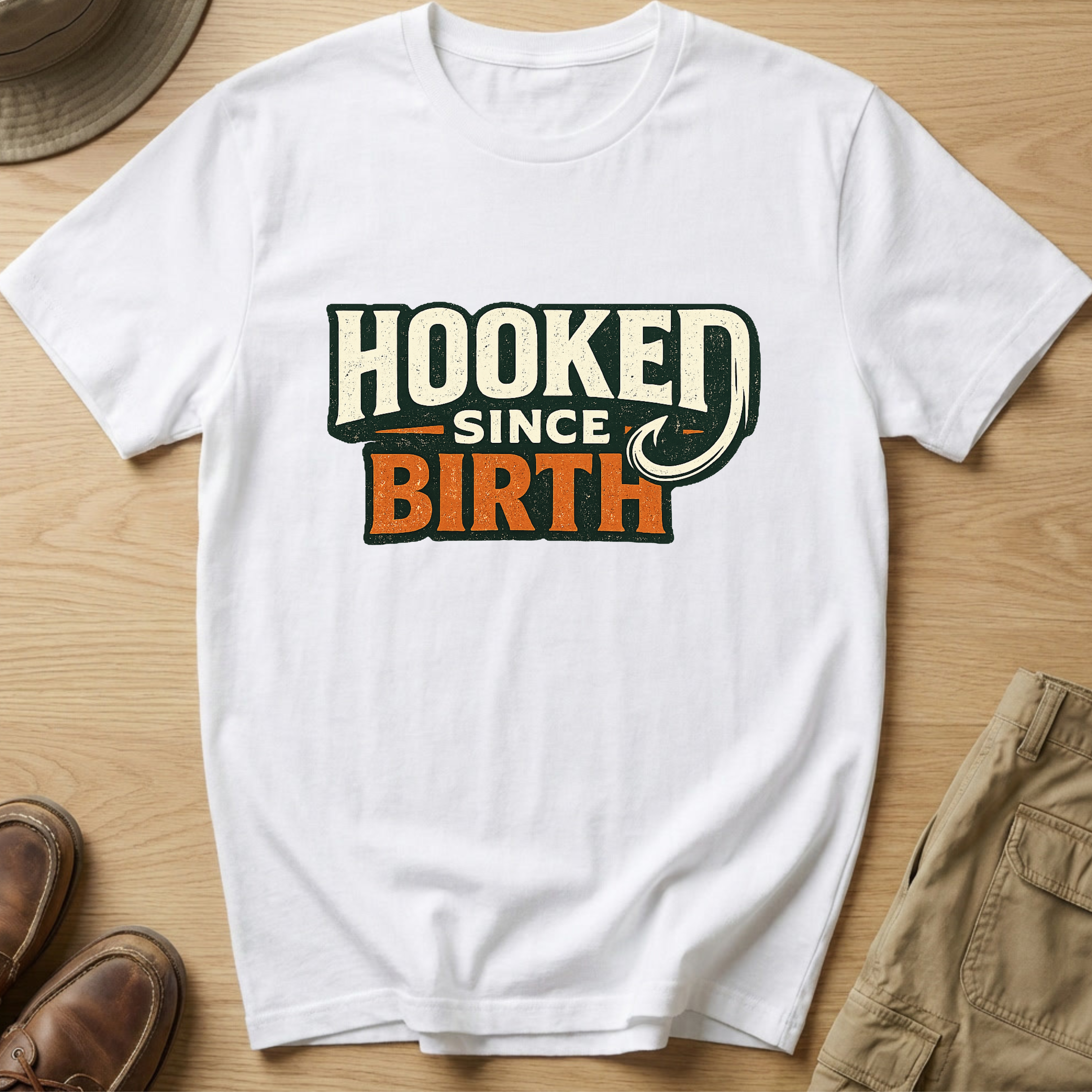 HOOKED SINCE BIRTH T-Shirt