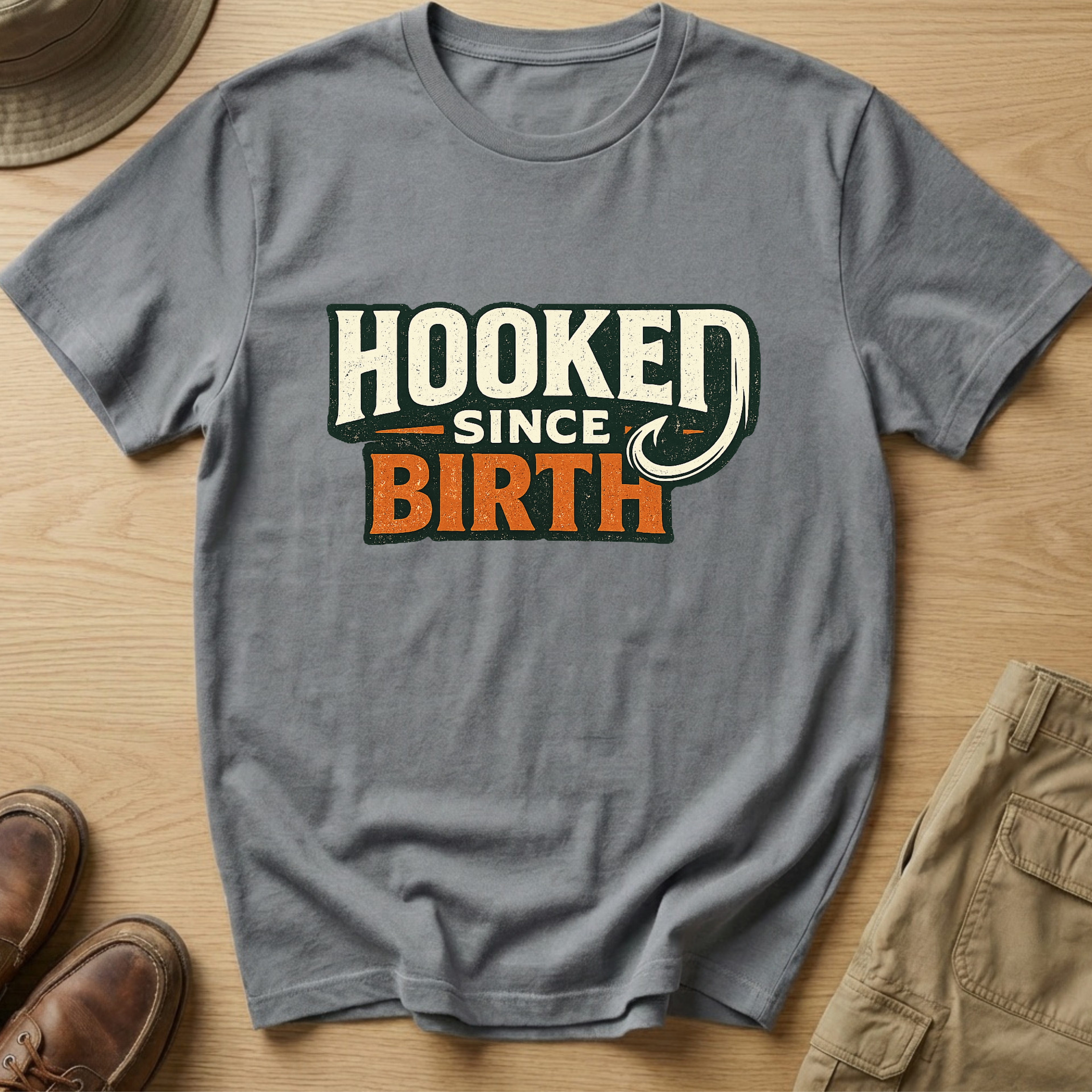 HOOKED SINCE BIRTH T-Shirt