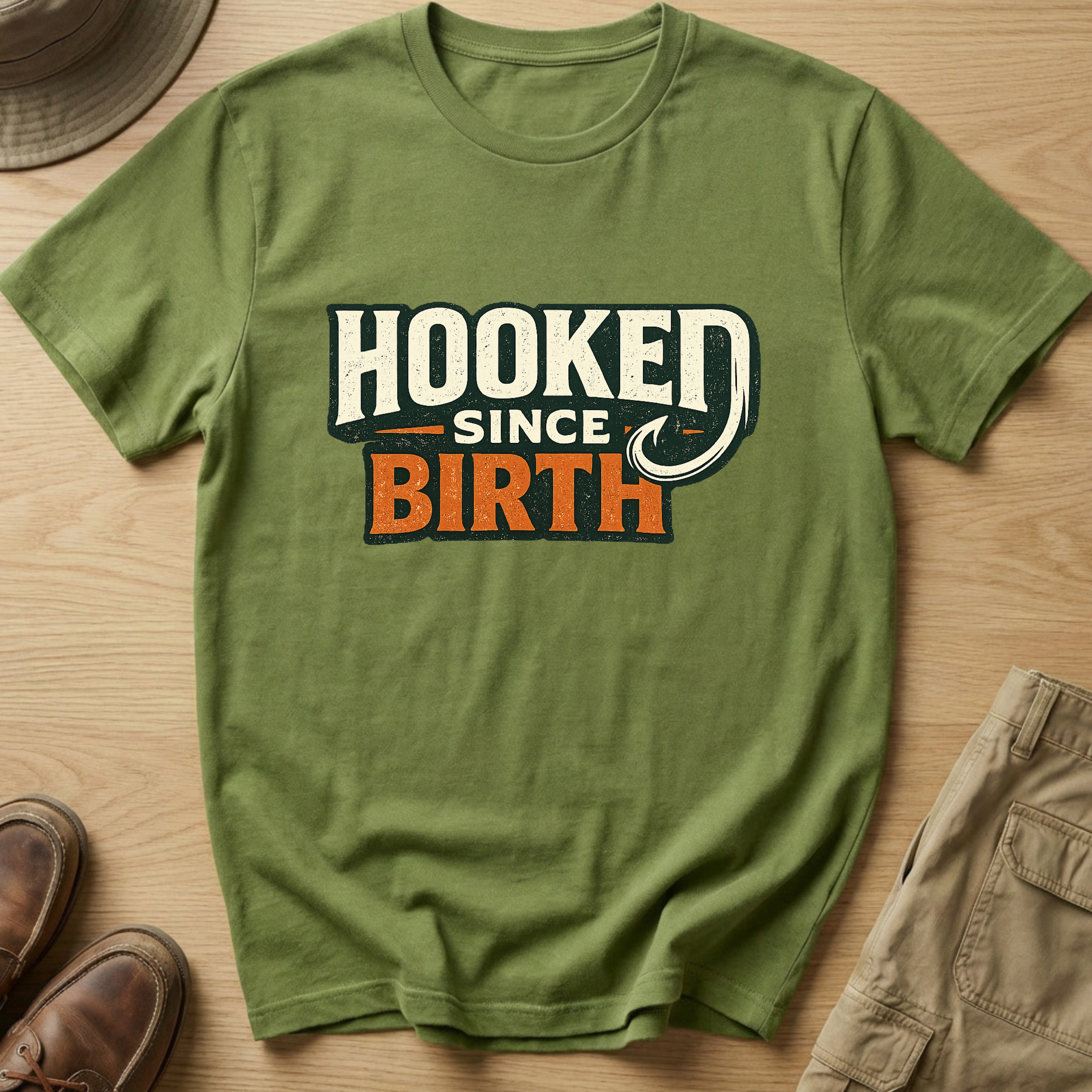 HOOKED SINCE BIRTH T-Shirt