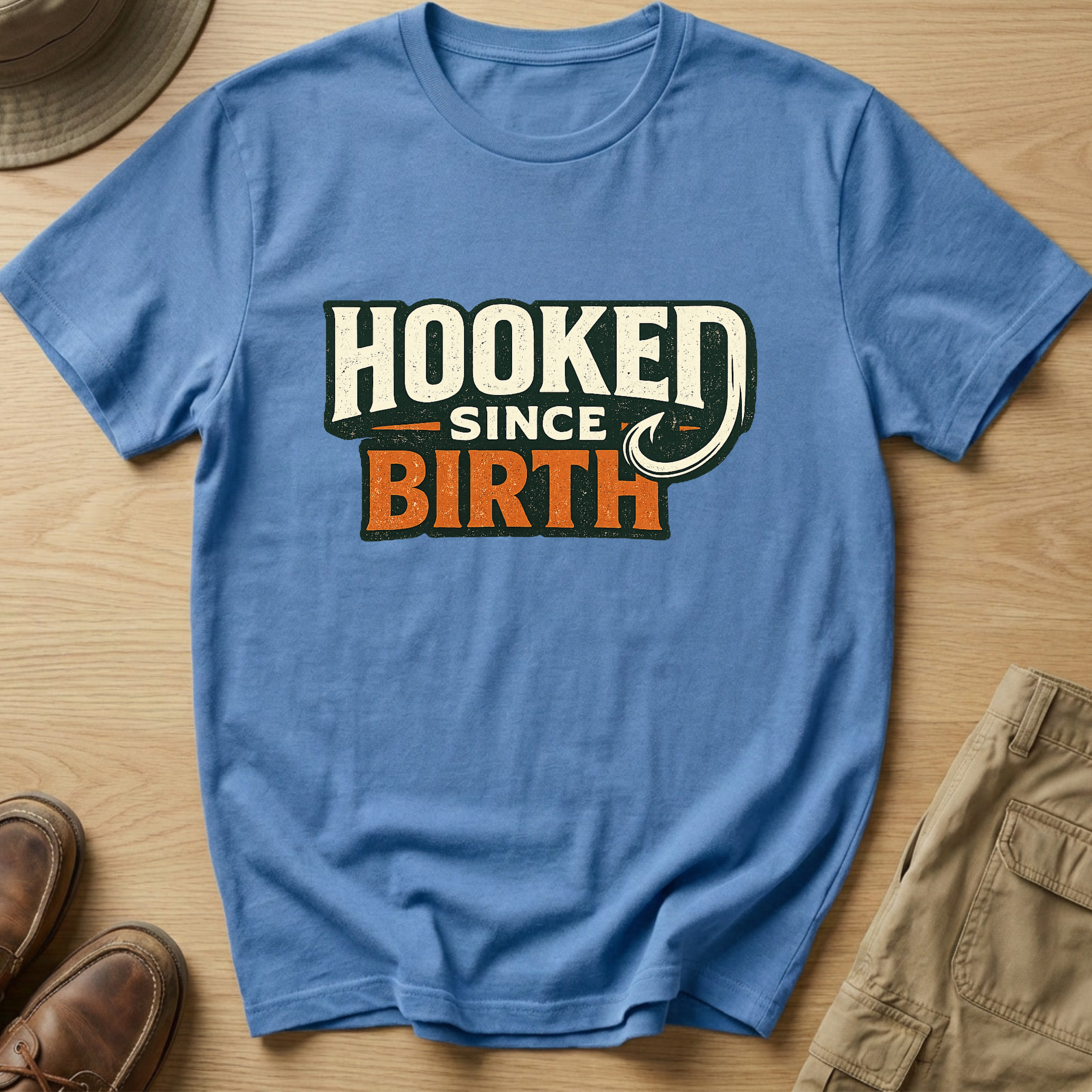 HOOKED SINCE BIRTH T-Shirt