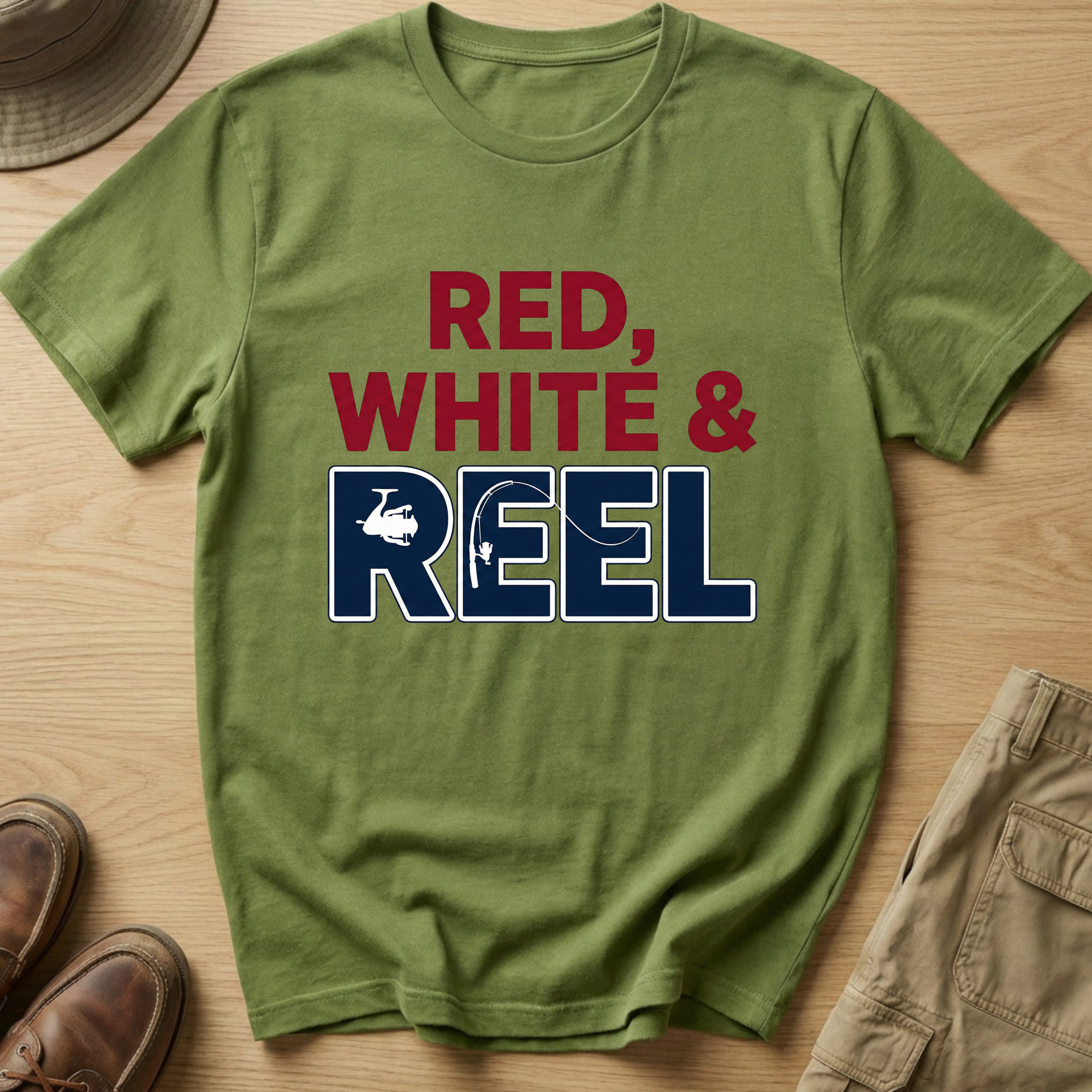 RED, WHITE & REEL T-Shirt