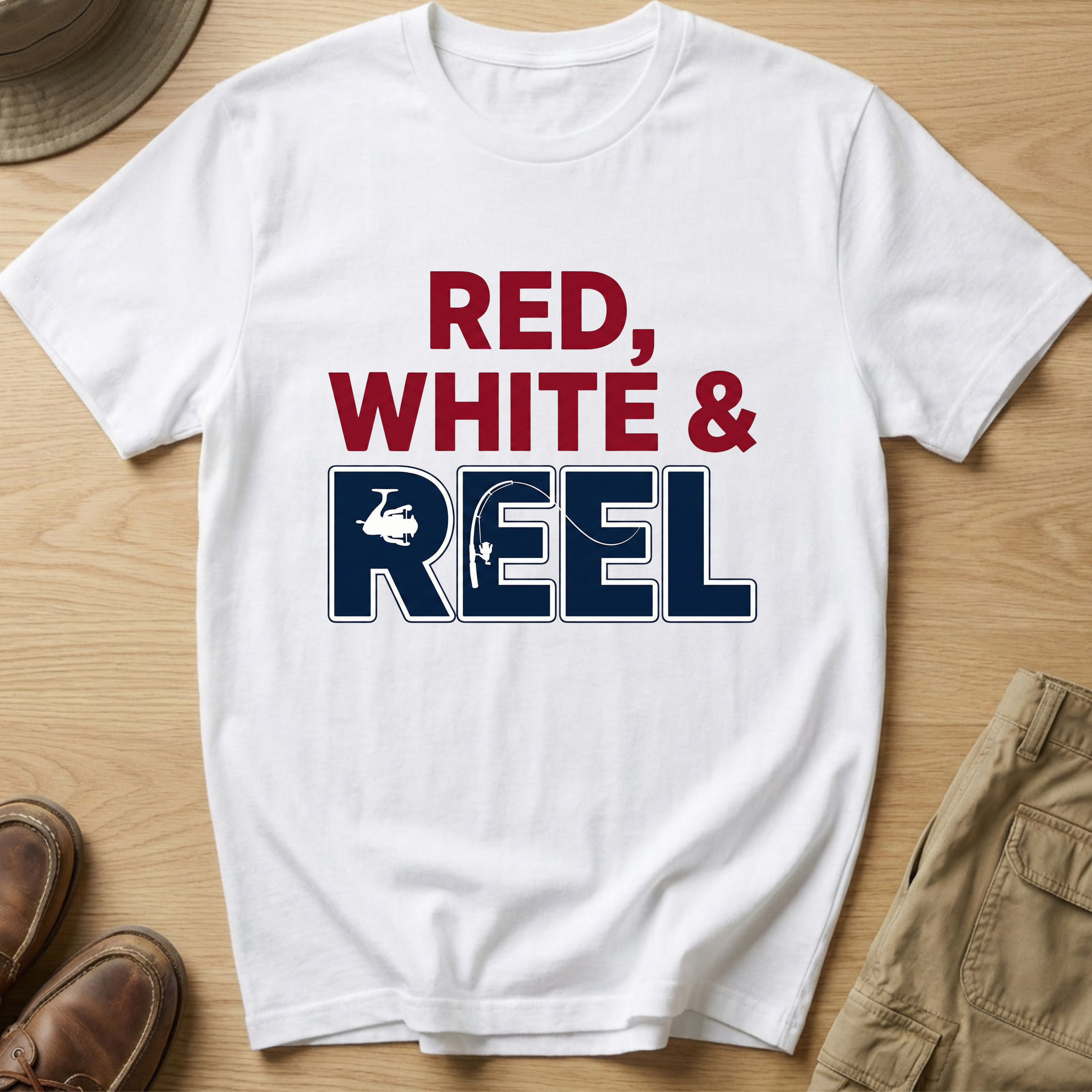 RED, WHITE & REEL T-Shirt
