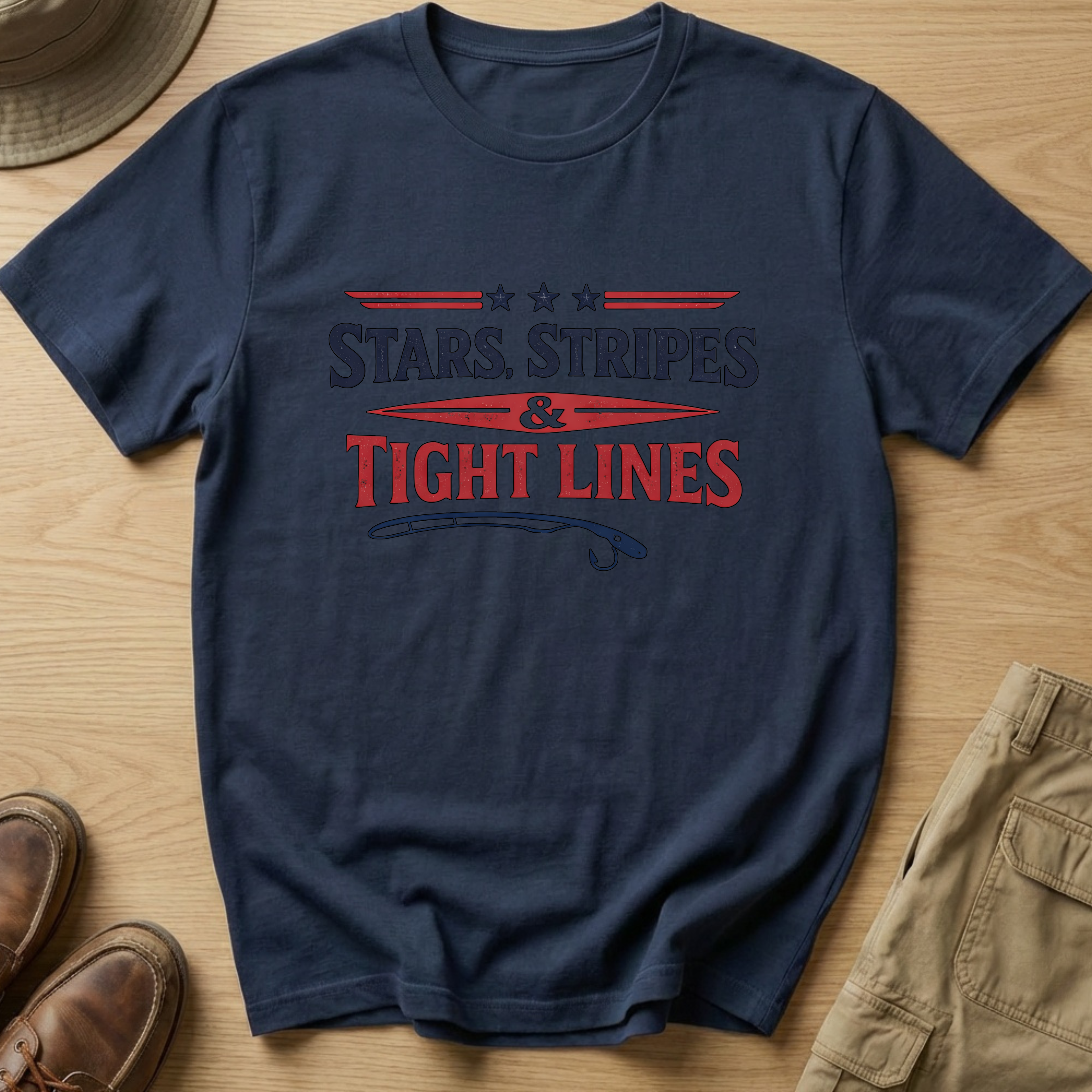 STARS, STRIPES & TIGHT LINES T-Shirt
