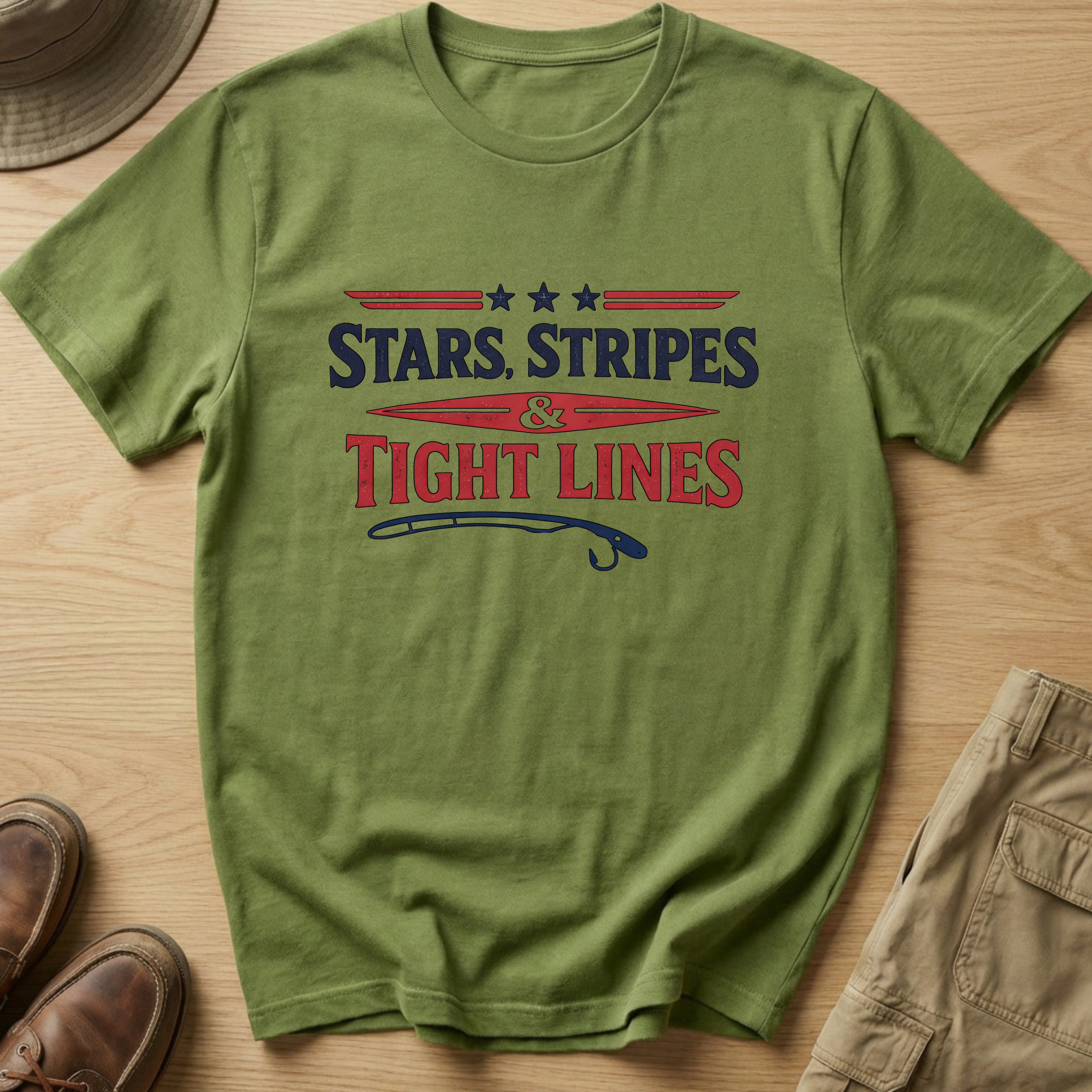 STARS, STRIPES & TIGHT LINES T-Shirt