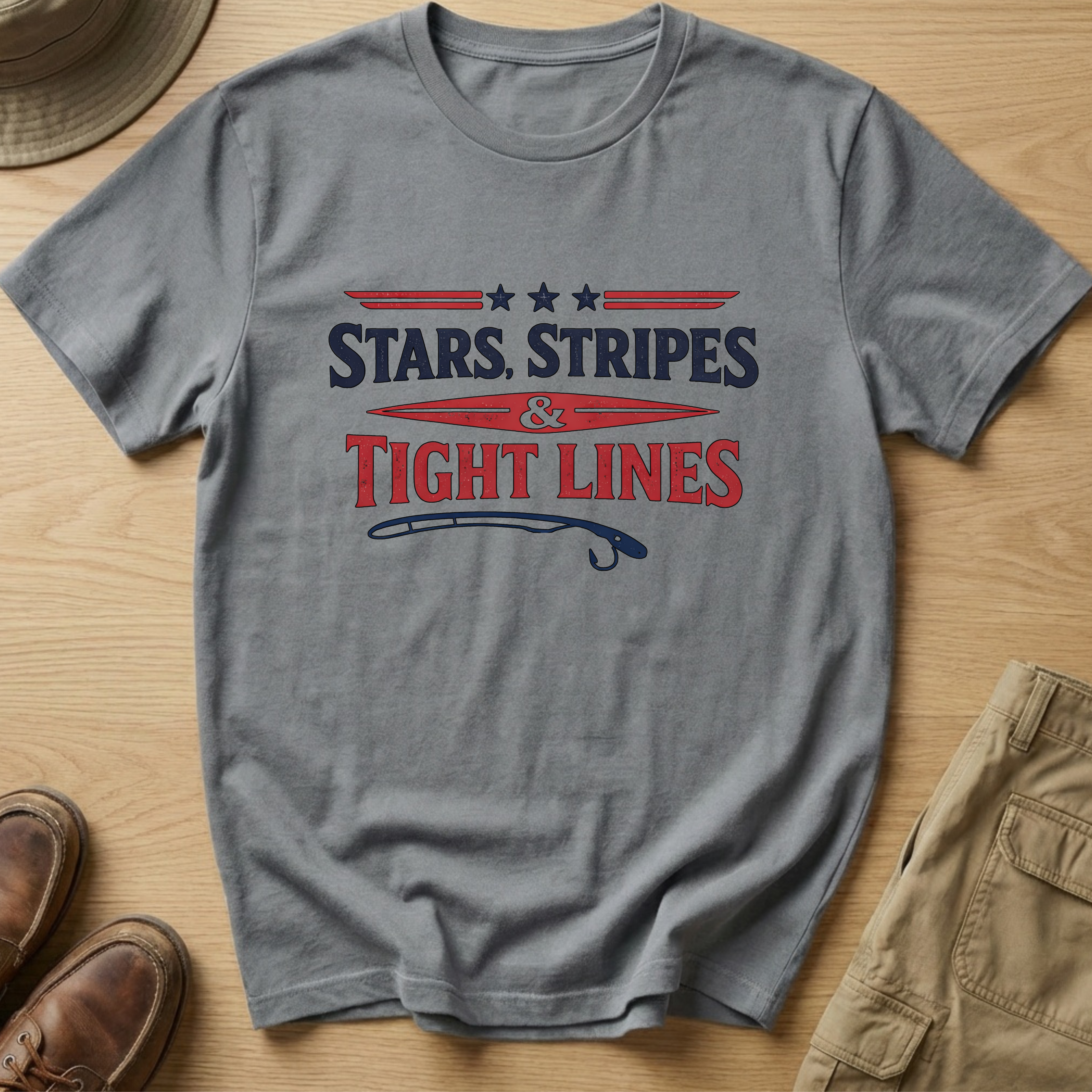 STARS, STRIPES & TIGHT LINES T-Shirt