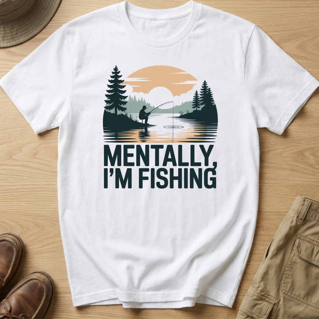 MENTALLY IM FISHING T-Shirt