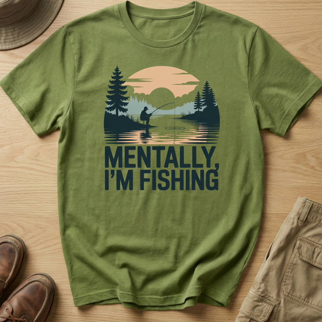 MENTALLY IM FISHING T-Shirt