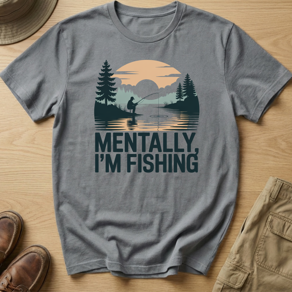 MENTALLY IM FISHING T-Shirt