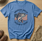 AMERICAN AGLER FREEDOM AND FISHING T-Shirt