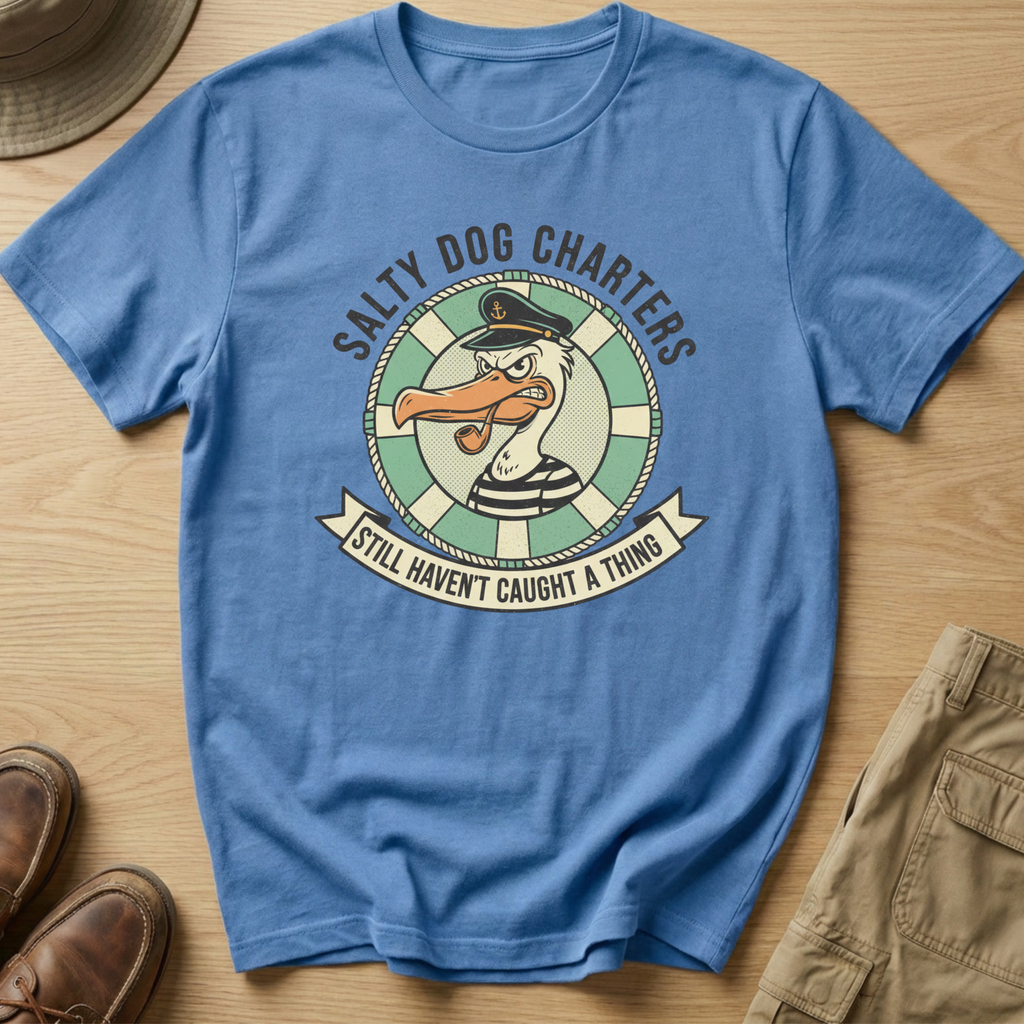 SALTY DOG CHARTERS BADGE T-Shirt