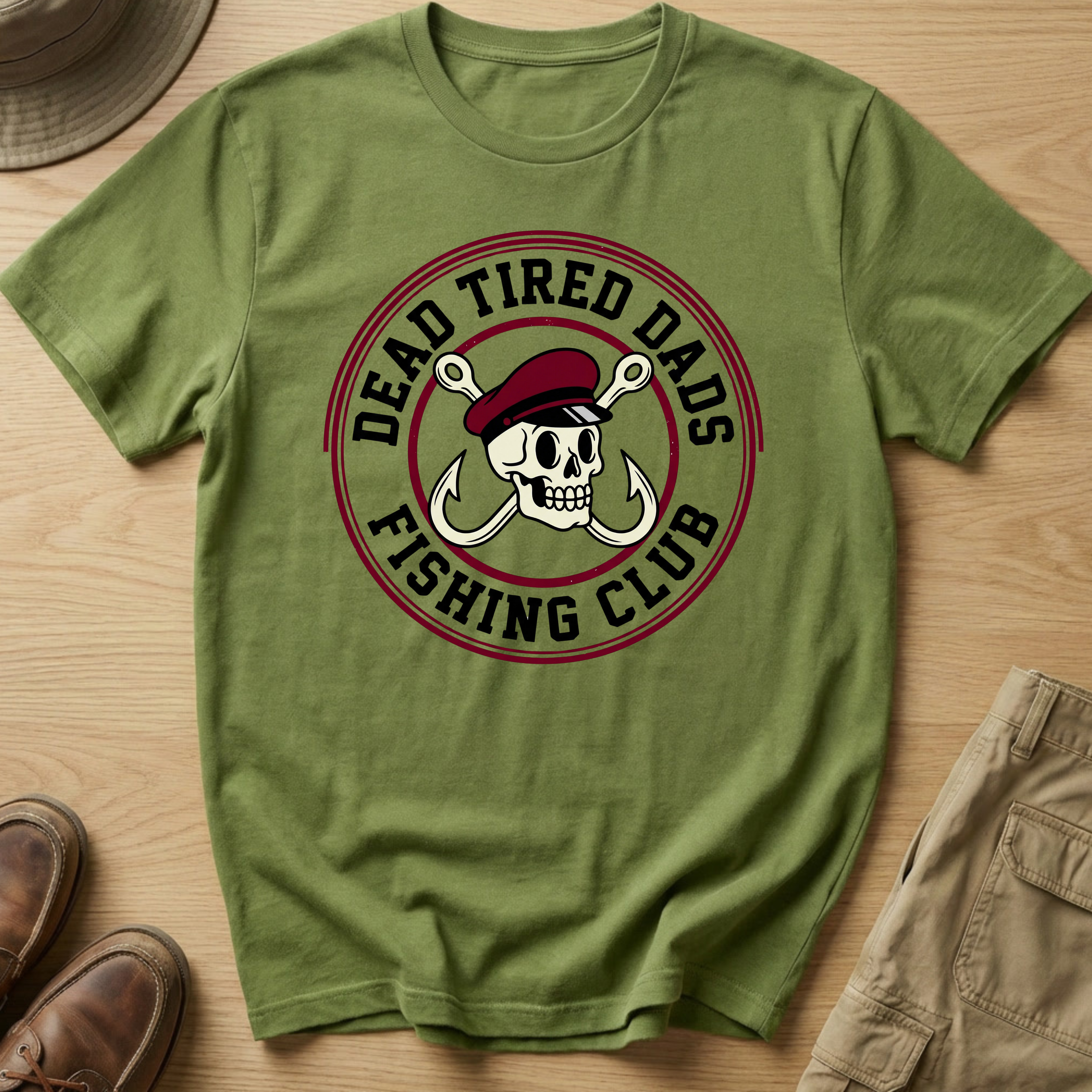 DEAD TIRED DADS BADGE T-Shirt
