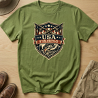 USA FISHING SHIELD T-Shirt
