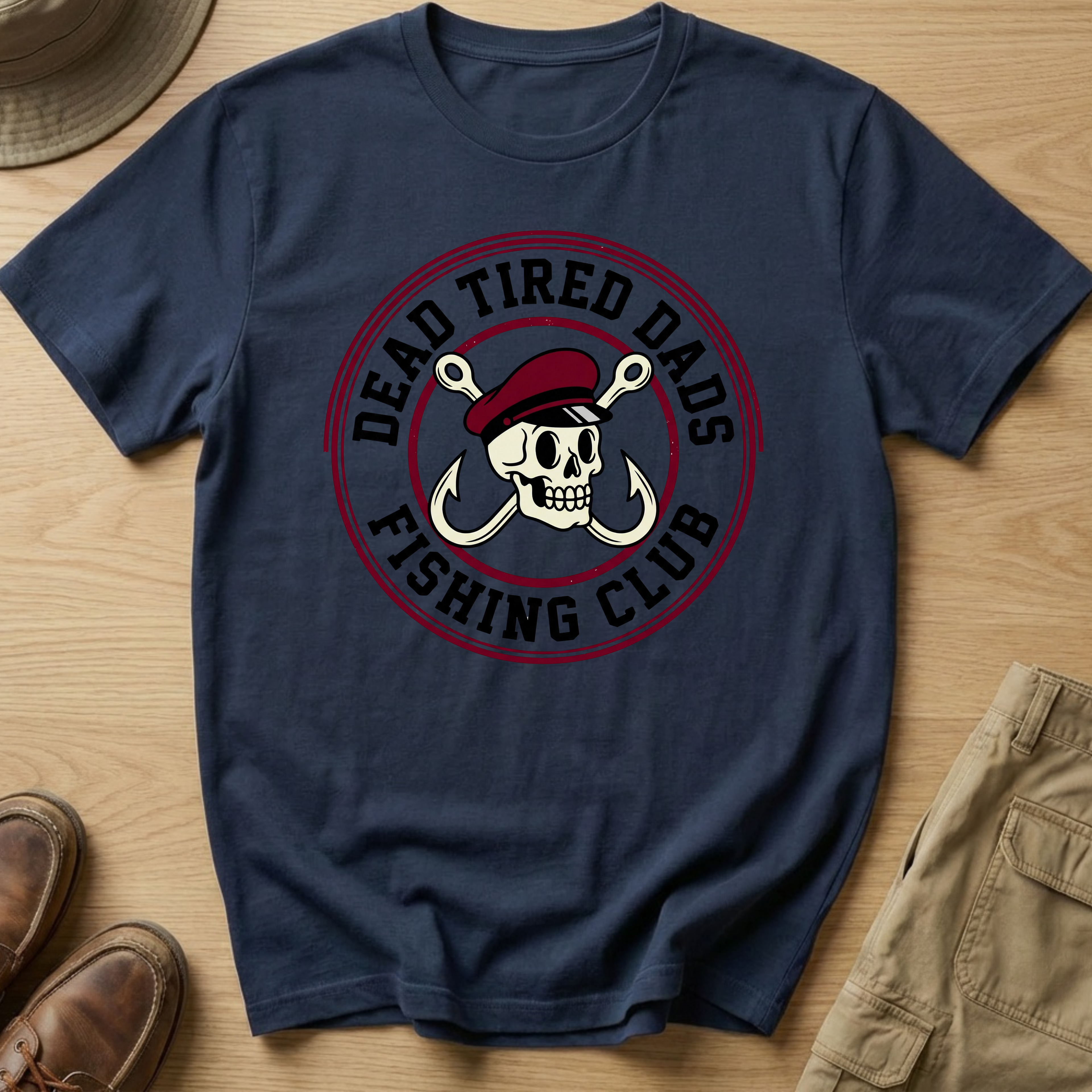 DEAD TIRED DADS BADGE T-Shirt