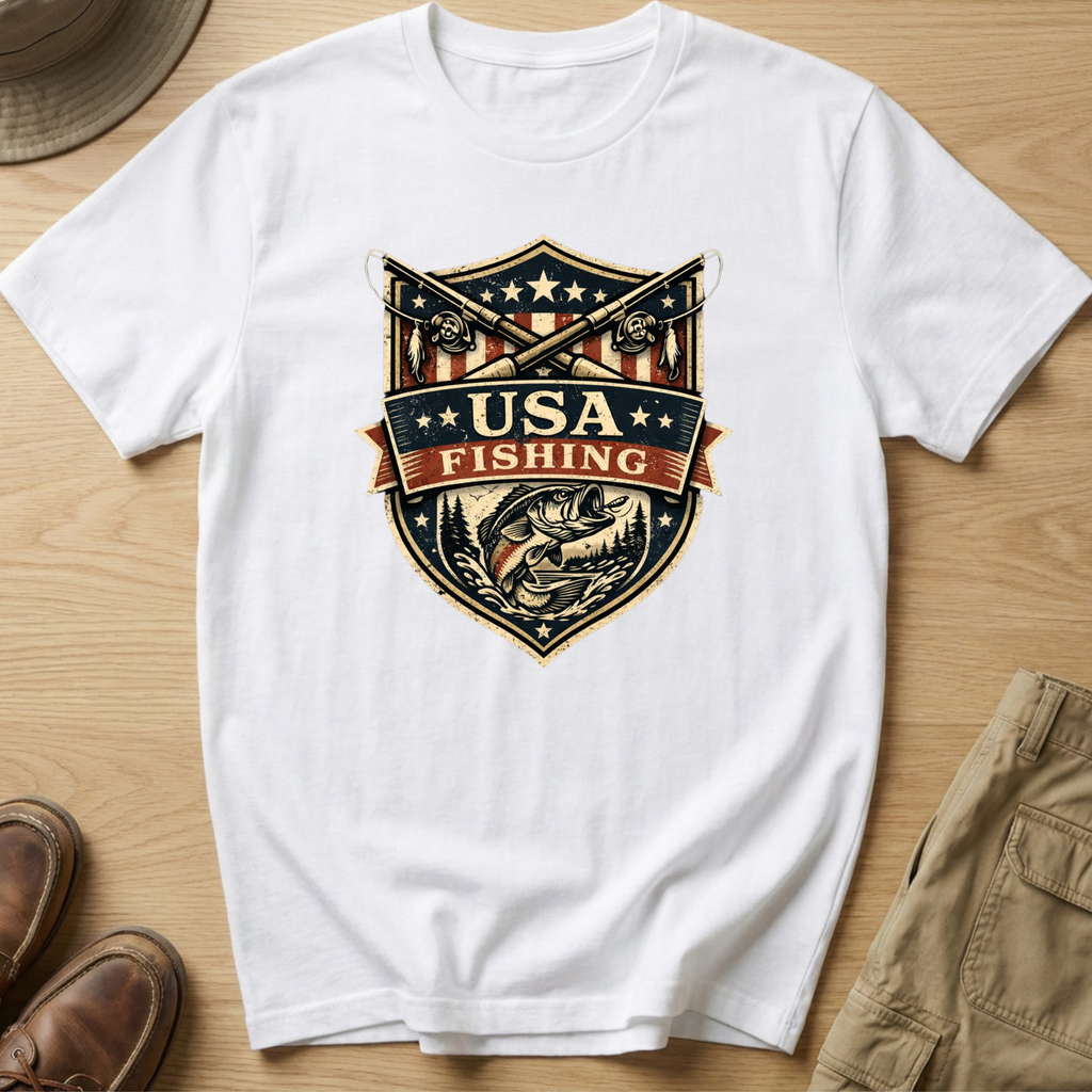 USA FISHING SHIELD T-Shirt